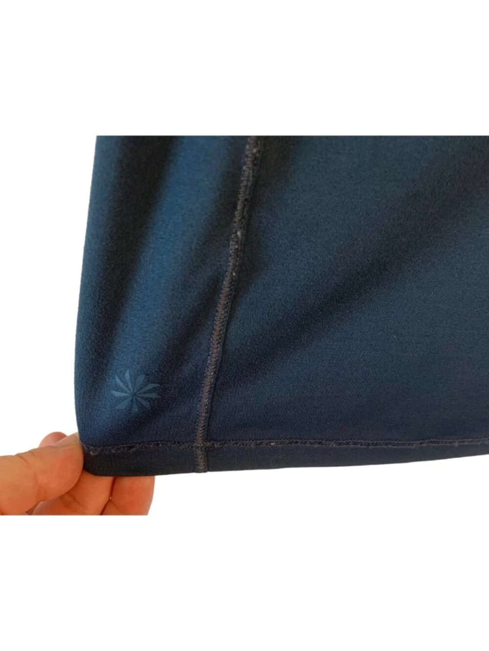ATHLETA Navy Blue Point D'Espirit Breathable Unstinkable Athletic Tank Top M - Picture 6 of 8